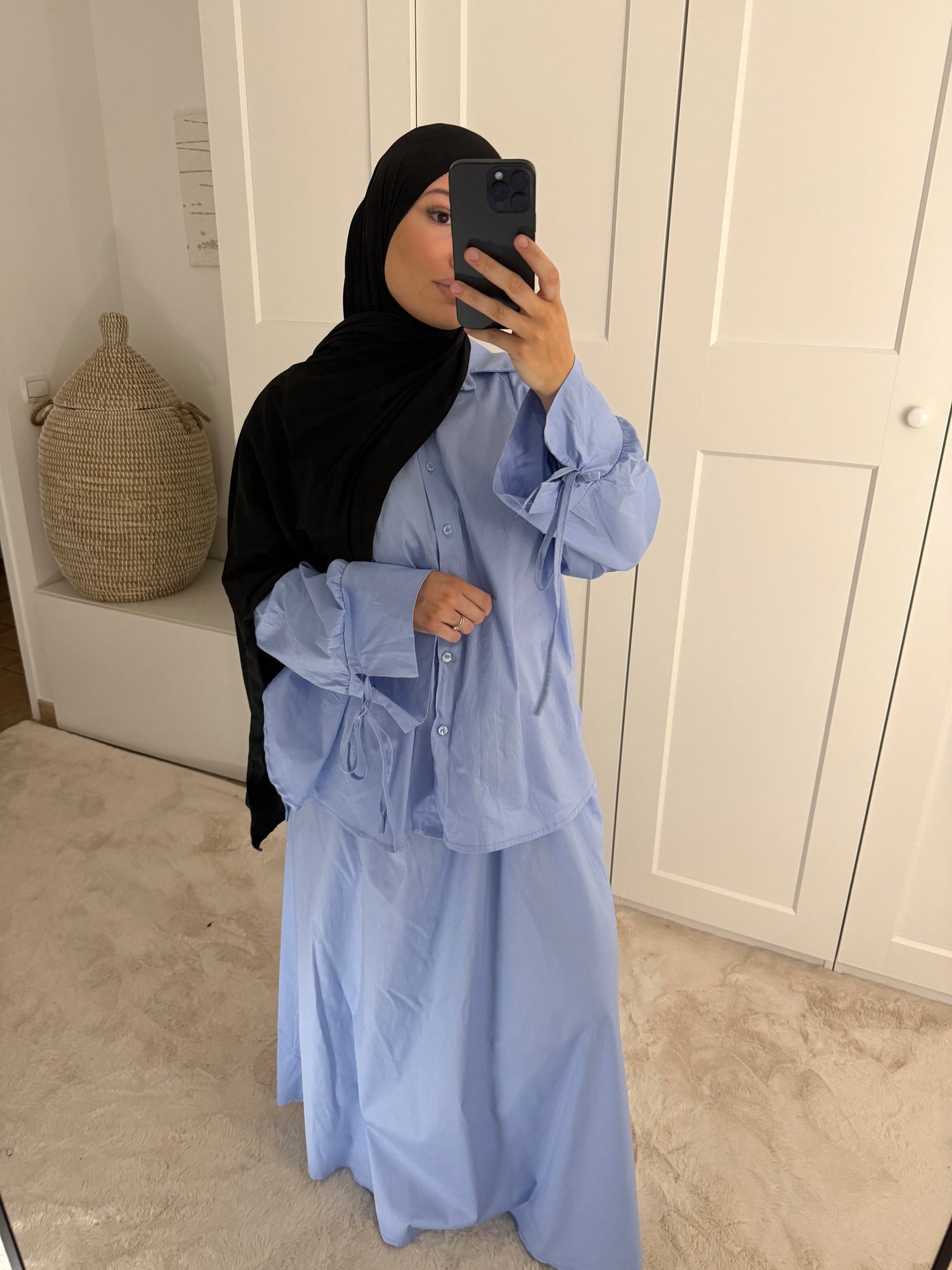 Ensemble Jupe bleue