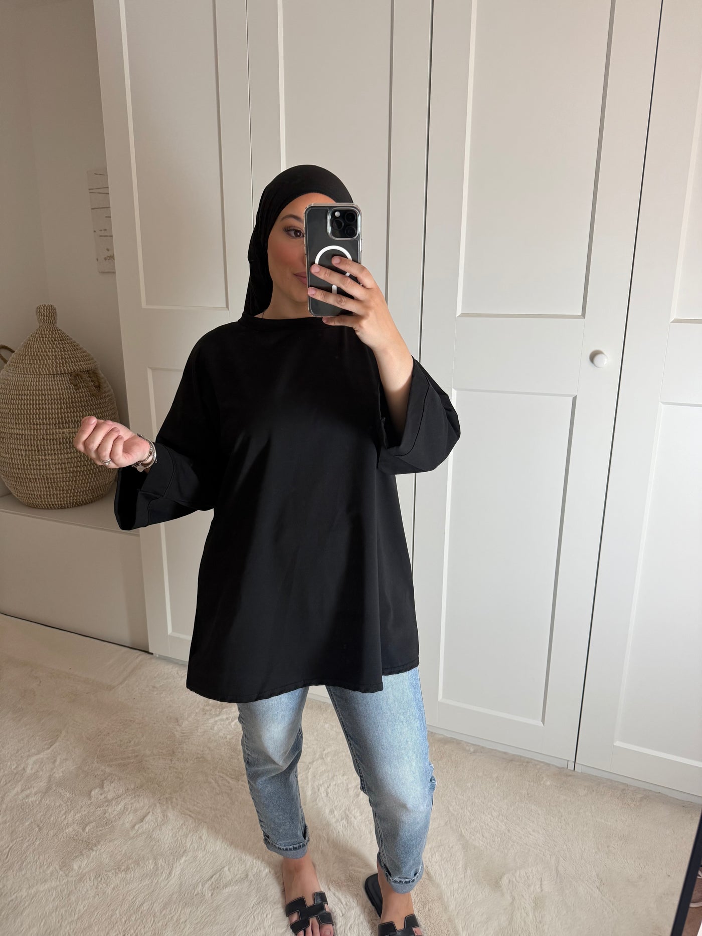 T-shirt oversize noir